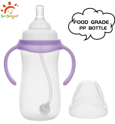 Прочные микроволновые стерилизации полипропиленовые детские бутылки для 0-6 месяцев
