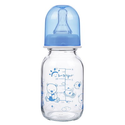 младенца боросиликатного стекла шеи 125ml 4oz бутылки стандартного питаясь