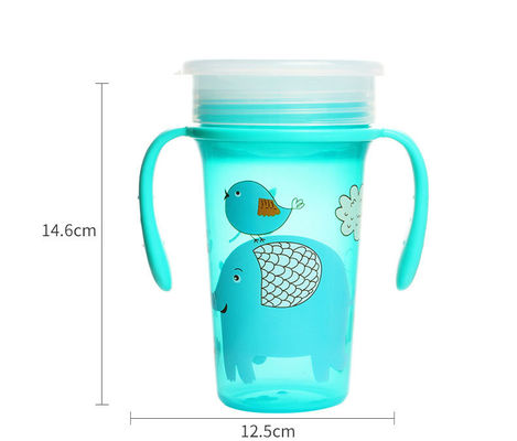 300 мл PP 360 градусный угол Baby Sippy Cup Сертификат BSCI ISO9001