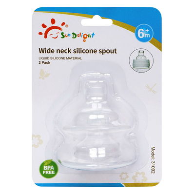 Шеи подачи качества еды ниппель силикона младенца быстрой широкой резиновая