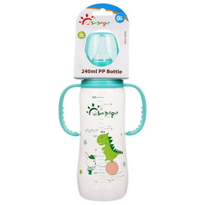 Бутылка молока младенца ручки 8oz 240ml PP двойная Newborn