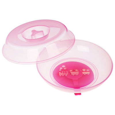 6 покрытой месяцев плиты всасывания младенца BPA СВОБОДНОЙ розовой