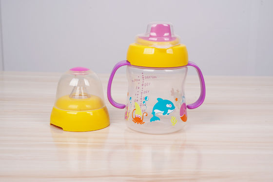 2 в 1 месяцах всасывания BPA ниппели свободном 6 чашка Sippy младенца 6 унций