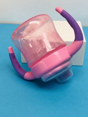 Не ручка расслоины двойная 6 месяцев чашка Sippy 6 девушек унции
