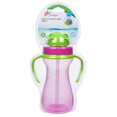 Мягкая гибкая чашка Sippy младенца BPA свободная 9oz 290ml