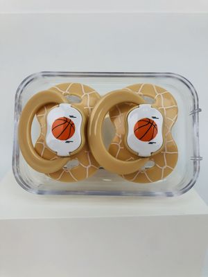 2pcs 0-6 жидкостного месяцев младенца Soother силикона