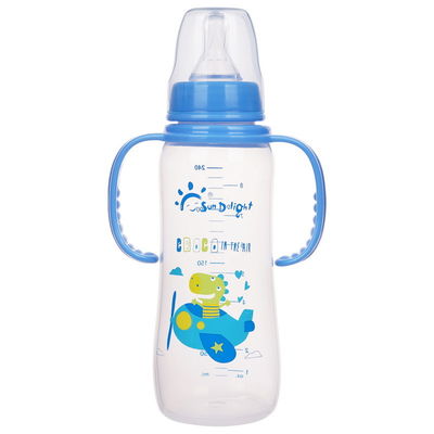 бутылка Newborn младенца 8oz 240ml PP питаясь с двойной ручкой