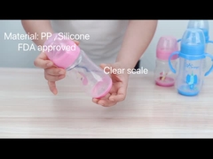 младенца дуги шеи 9oz 260ml PP бутылка широкого питаясь